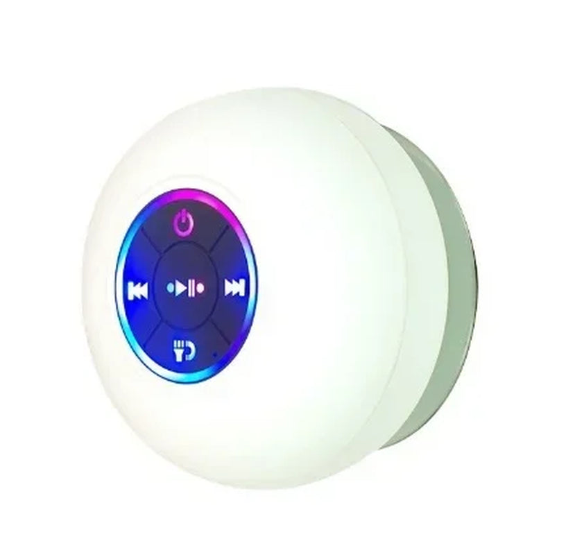2025 New Bathroom Waterproof Wireless LED Suction Cup Mini Bluetooth Speaker Portable Outdoor Sports Stereo Speakers